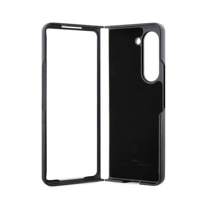 Samsung Galaxy Z Fold 5 - juodas BMW Signature Logo Imprint dėklas, skirtas