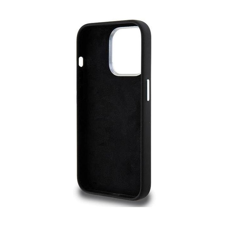 iPhone 15 Pro - juodas BMW Signature Liquid Silicone MagSafe dėklas
