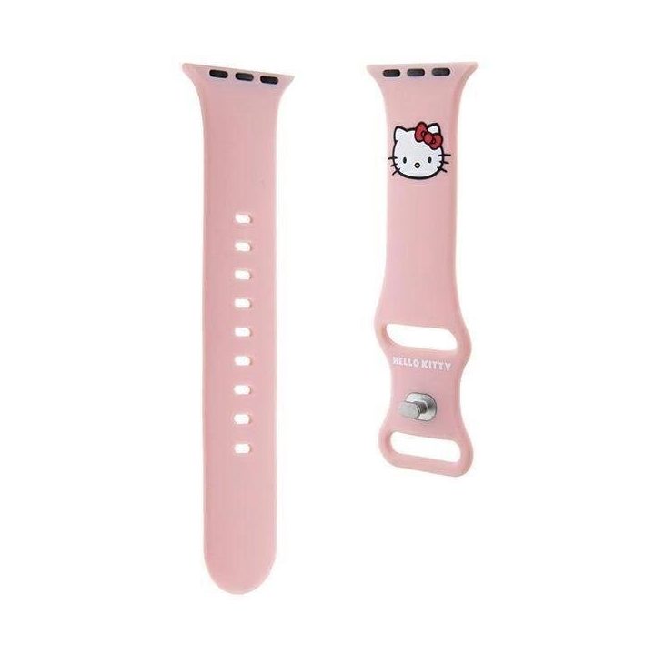 Hello Kitty silikoninis dirželis Apple Watch 38/40/41 mm - rožinis