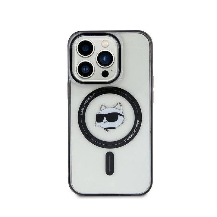 iPhone 15 Plus 6,7 permatomas deklas Karl Lagerfeld KLHMP15MHCHCHNOTK IML Choupette`s Head MagSafe