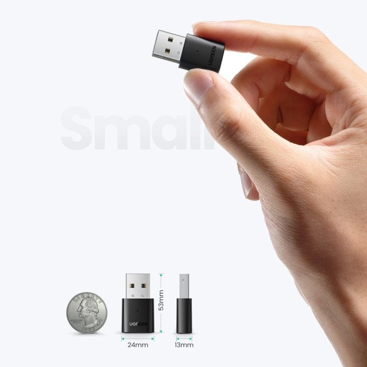 Bluetooth 5.0 USB-A adapteris, juodas (CM390)