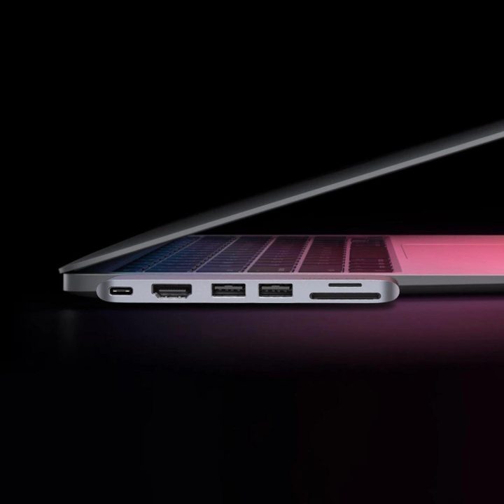 HUB'as CM380 2xUSB C - HDMI/2xUSB 3.0/SD TF/USB C PD - pilkas