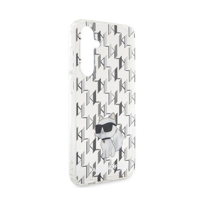 Samsung Galaxy S23 FE S711 Karl Lagerfeld KLHCS23FEHNCMKLT S23 FE S711 skaidrus deklas Monogram Choupette