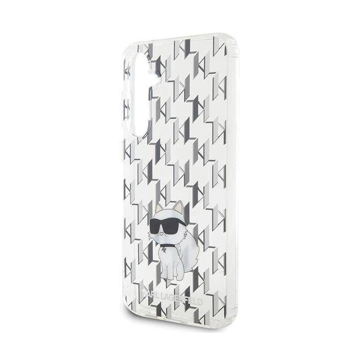 Samsung Galaxy S23 FE S711 Karl Lagerfeld KLHCS23FEHNCMKLT S23 FE S711 skaidrus deklas Monogram Choupette
