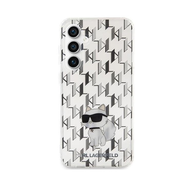 Samsung Galaxy S23 FE S711 Karl Lagerfeld KLHCS23FEHNCMKLT S23 FE S711 skaidrus deklas Monogram Choupette