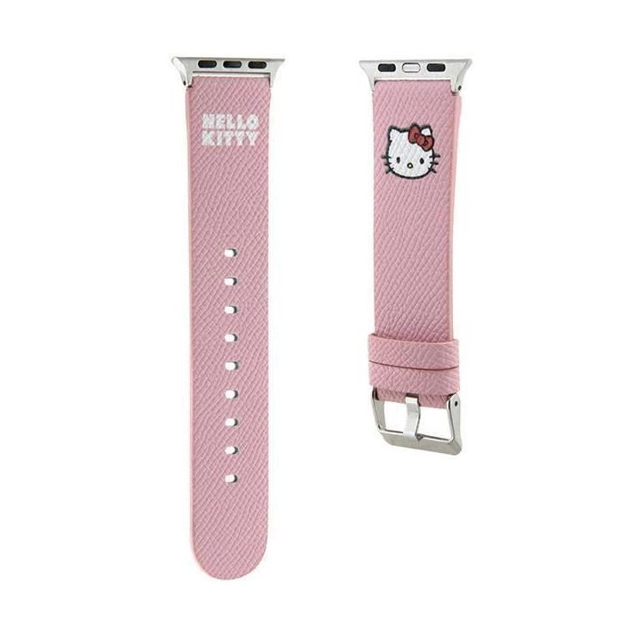 Hello Kitty Kitty Head dirželis, skirtas Apple Watch 38/40/41 mm - rožinis