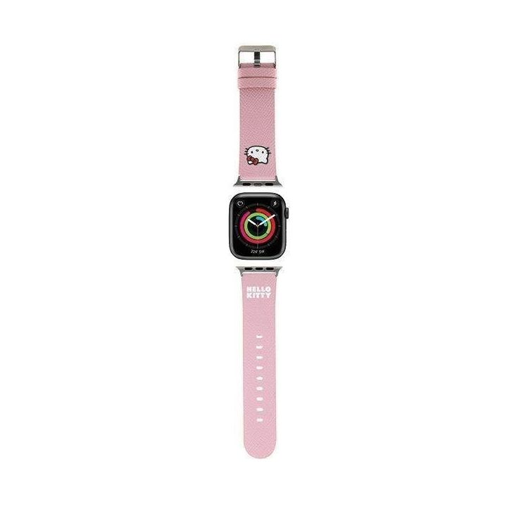 Hello Kitty Kitty Head dirželis, skirtas Apple Watch 38/40/41 mm - rožinis
