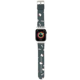 Hello Kitty galvutės ir lankelių modelio dirželis Apple Watch 38/40/41 mm - Juodas