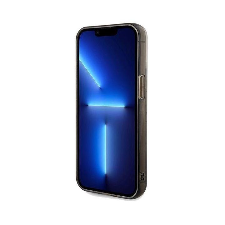 iPhone 13 Pro / 13 - skaidrus Karl Lagerfeld Liquid Glitter Choupette dėklas