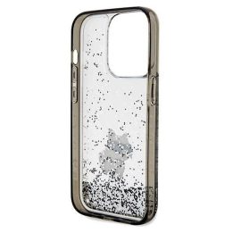 iPhone 14 Pro Max - skaidrus Karl Lagerfeld Liquid Glitter Choupette dėklas