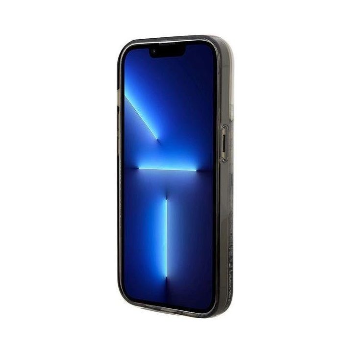 iPhone 14 Pro Max - skaidrus Karl Lagerfeld Liquid Glitter Choupette dėklas