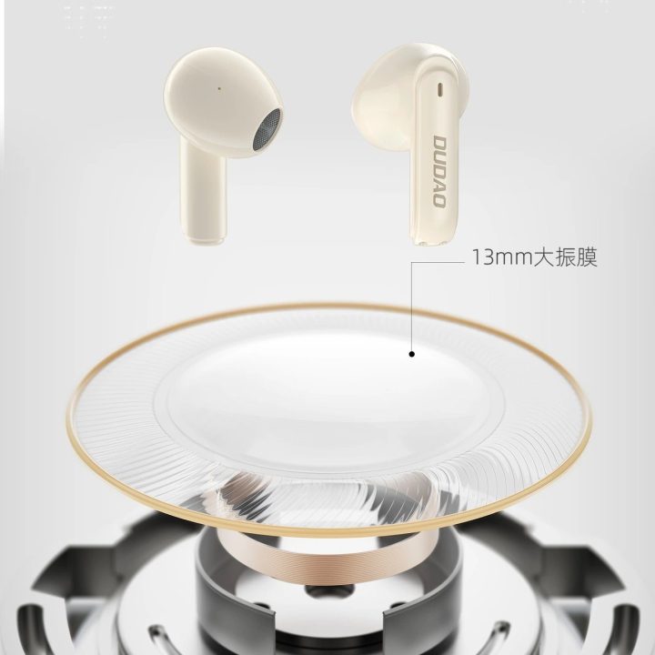 belaidės ausinės - smėlio spalvos U18Pro Bluetooth 5.3 TWS