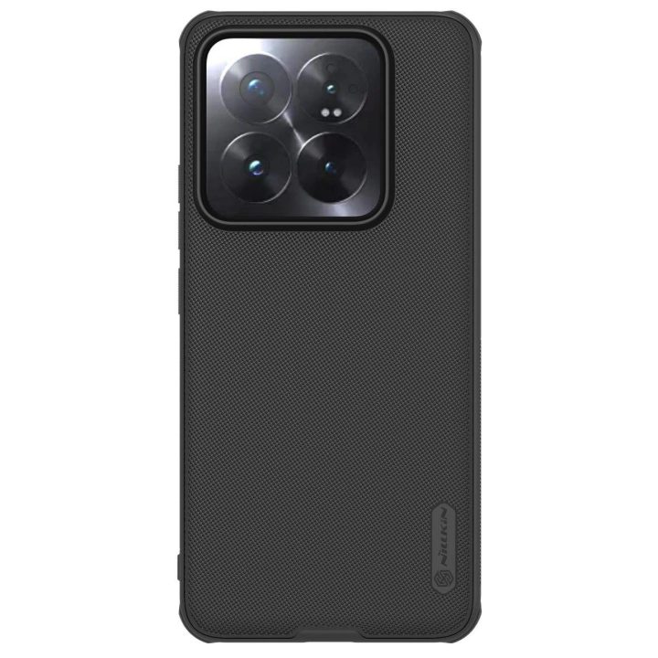 Xiaomi 14 Pro - juodas Nillkin Super Frosted Shield Pro sustiprintas dėklas