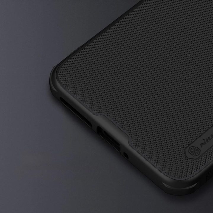 Xiaomi 14 Pro - juodas Nillkin Super Frosted Shield Pro sustiprintas dėklas