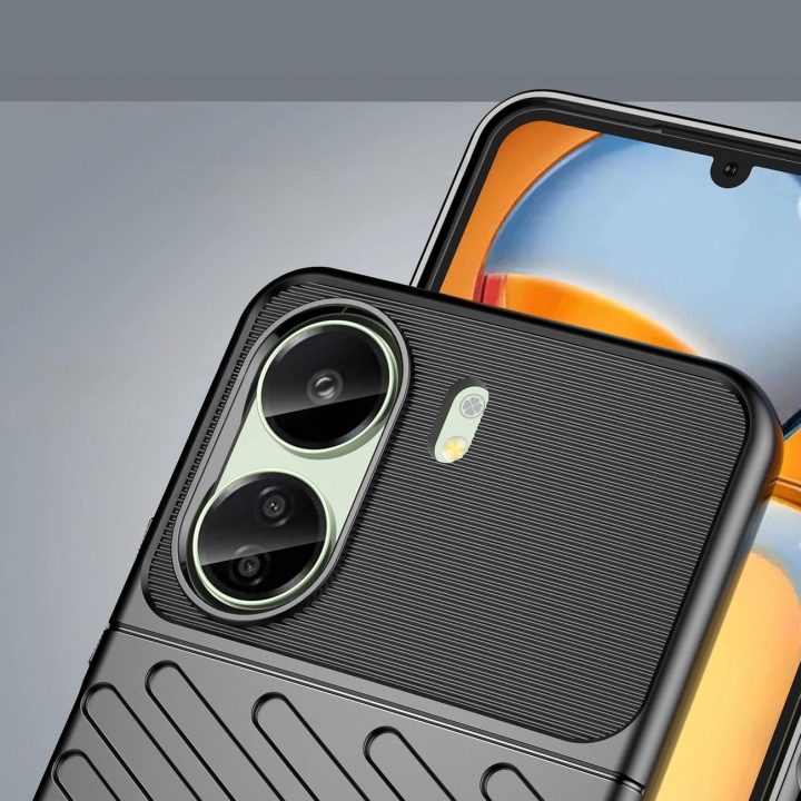 Xiaomi Redmi 13c - juodas Šarvuotas Thunder dėklas,