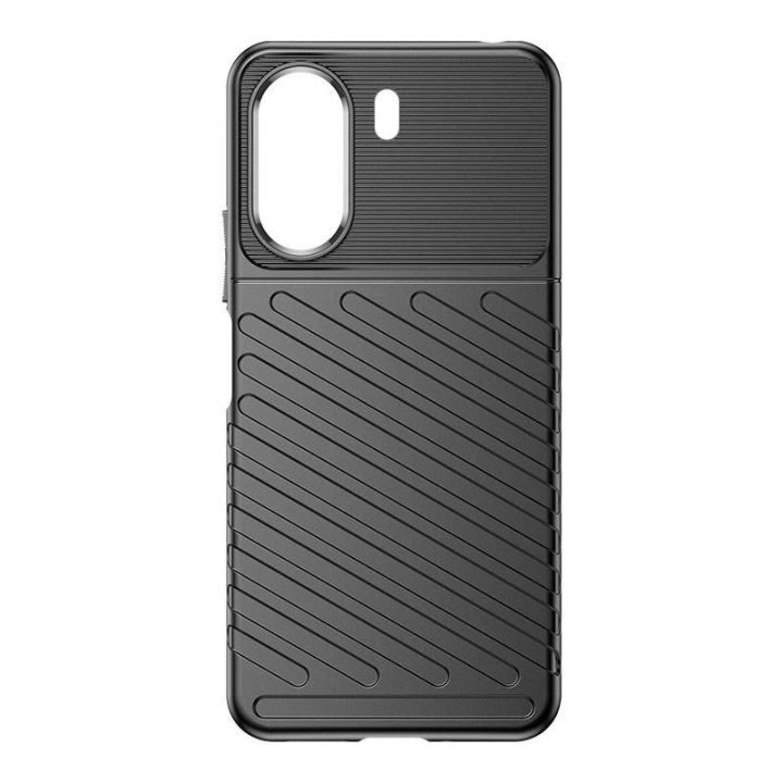 Xiaomi Redmi 13c - juodas Šarvuotas Thunder dėklas,