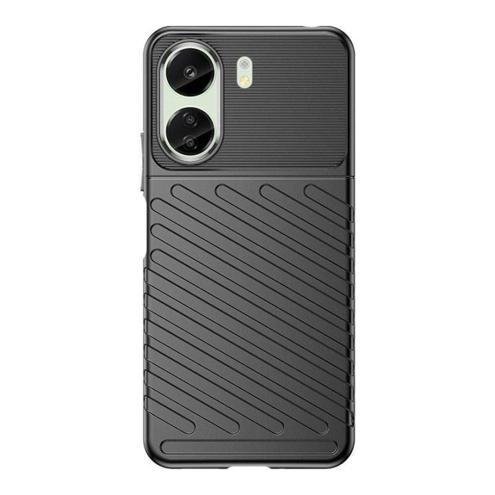 Xiaomi Redmi 13c - juodas Šarvuotas Thunder dėklas,