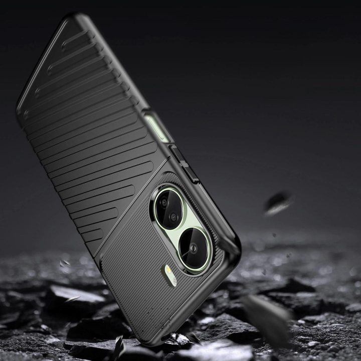 Xiaomi Redmi 13c - juodas Šarvuotas Thunder dėklas,