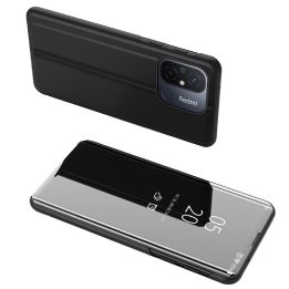 Xiaomi Redmi 11A / Poco C55 / Redmi 12C flip case black Clear View Case dėklas, skirtas