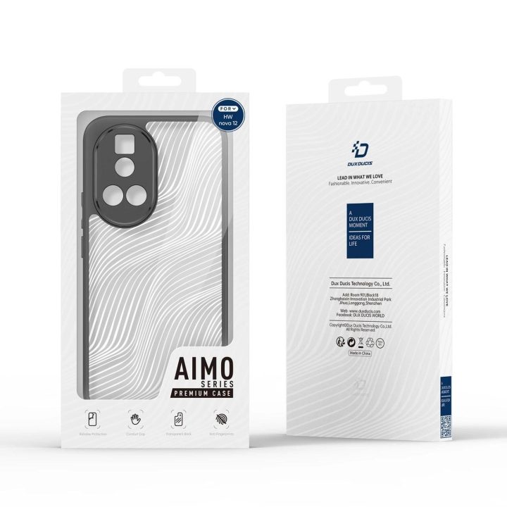Aimo dėklas Huawei Nova 12 Pro - juodas