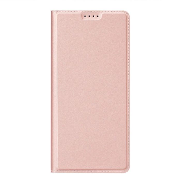 Skin Pro dėklas Samsung S24+ su atvartu - rožinis