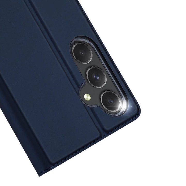 Skin Pro dėklas Samsung A35 5G su atvartu - mėlynas