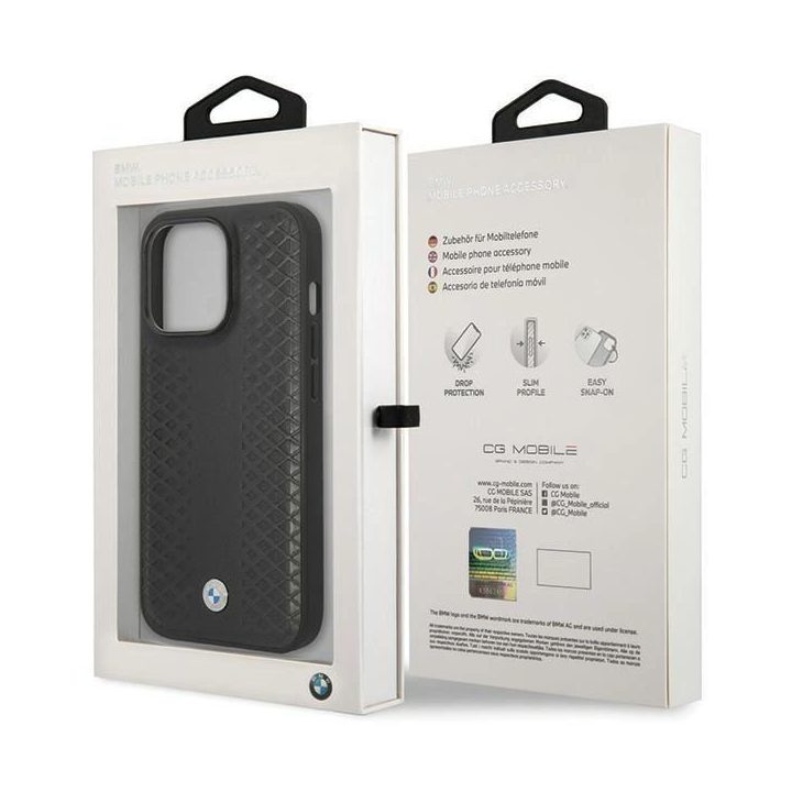 Phone 14 Pro - juodos spalvos dėklas BMW