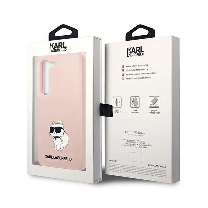 Karl Lagerfeld S23 S911 deklas rausvas/rožinis Silikoninis Choupette