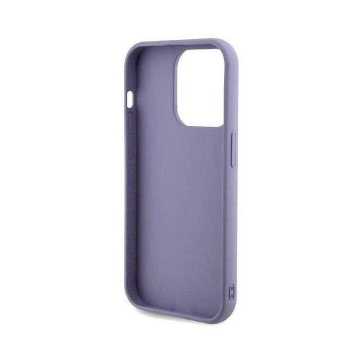 Guess Sequin Script Metalinis dėklas iPhone 14 Pro Max - violetinis