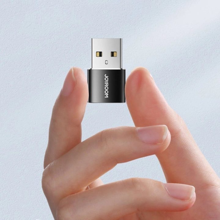 adapteris iš C tipo USB (moteriškojo) į USB (vyriškąjį) 2 vnt., juodas (S-H152 Black)