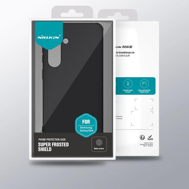 Nillkin Super Frosted Shield Pro šarvuotas dėklas Samsung Galaxy S24+ - raudonas