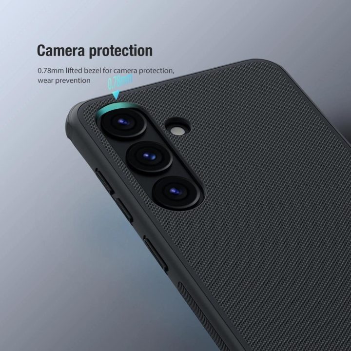 Nillkin Super Frosted Shield Pro šarvuotas dėklas Samsung Galaxy S24+ - raudonas