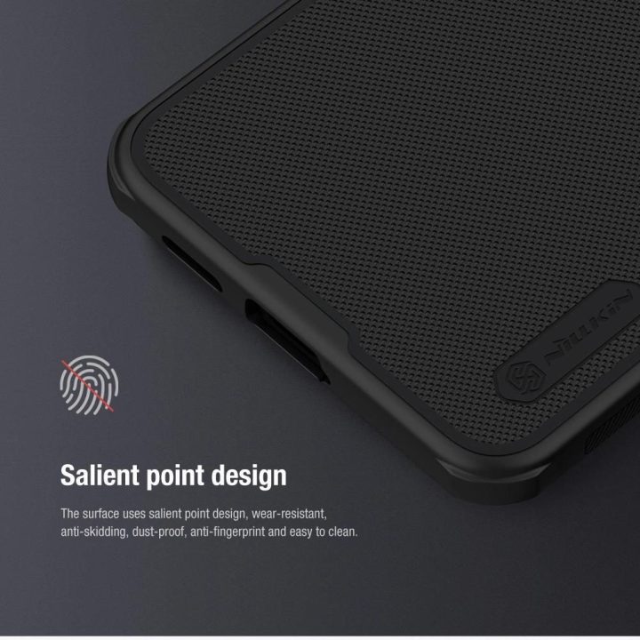 Nillkin Super Frosted Shield Pro šarvuotas dėklas Samsung Galaxy S24+ - raudonas