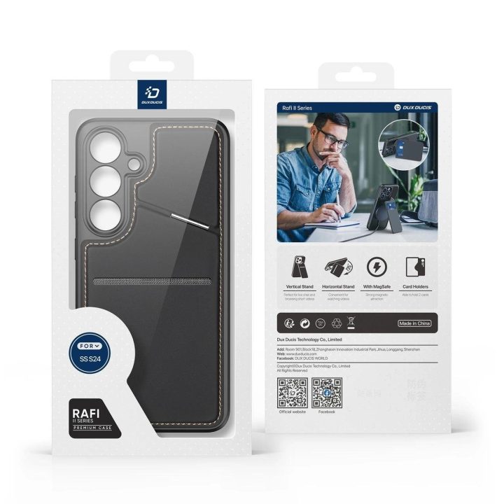 Rafi II Mag dėklas Samsung S24 - Juodas