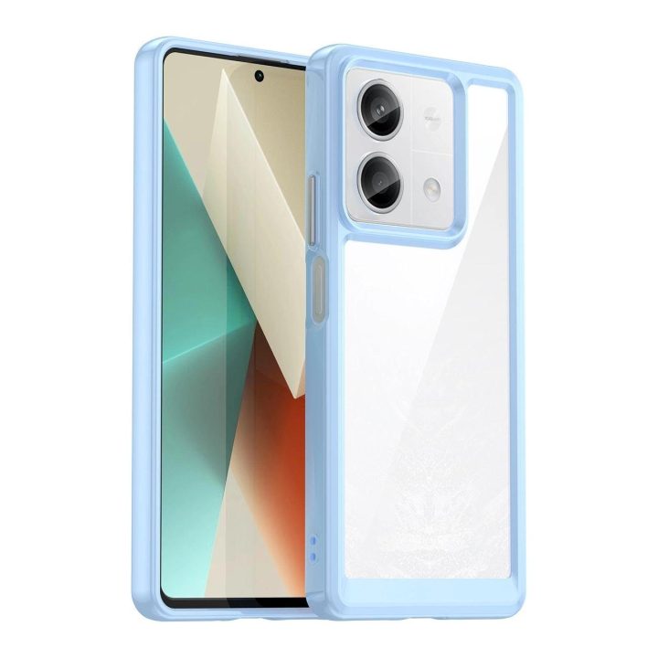 Xiaomi Redmi Note 13 5G - mėlynas Outer Space dėklas su geliniu rėmeliu,