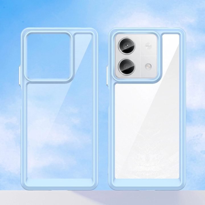 Xiaomi Redmi Note 13 5G - mėlynas Outer Space dėklas su geliniu rėmeliu,