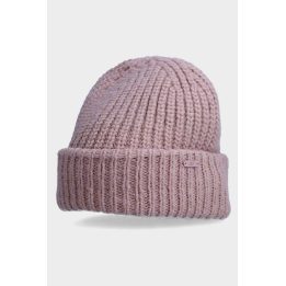 Moteriška žieminė kepurė su vilnos priedu 4F 4FAW23ACAPF290-56S Pink