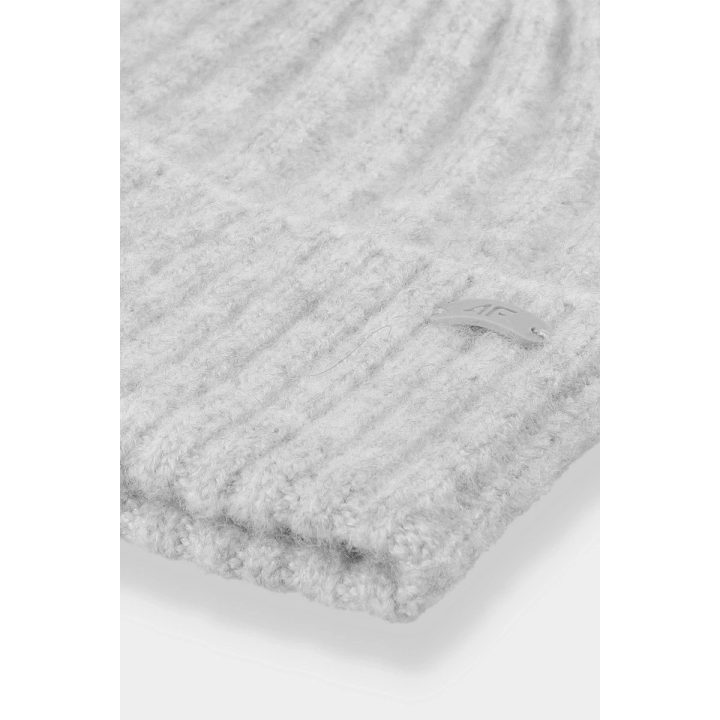 Moteriška žieminė kepurė 4F 4F 4FAW23ACAPF299-25M Grey