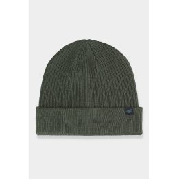 Vyriška žieminė kepurė 4F 4FAW23ACAPM309-43S Khaki