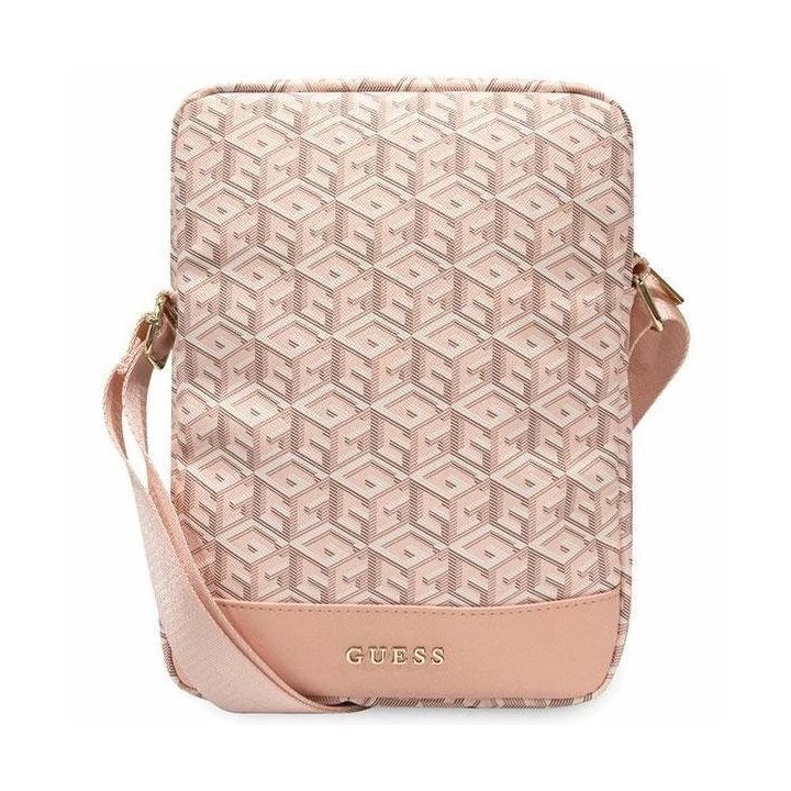 Guess krepšys GUTB10HGCFSEP 10 rožinės/rožinės spalvos GCube Stripe Tablet Bag