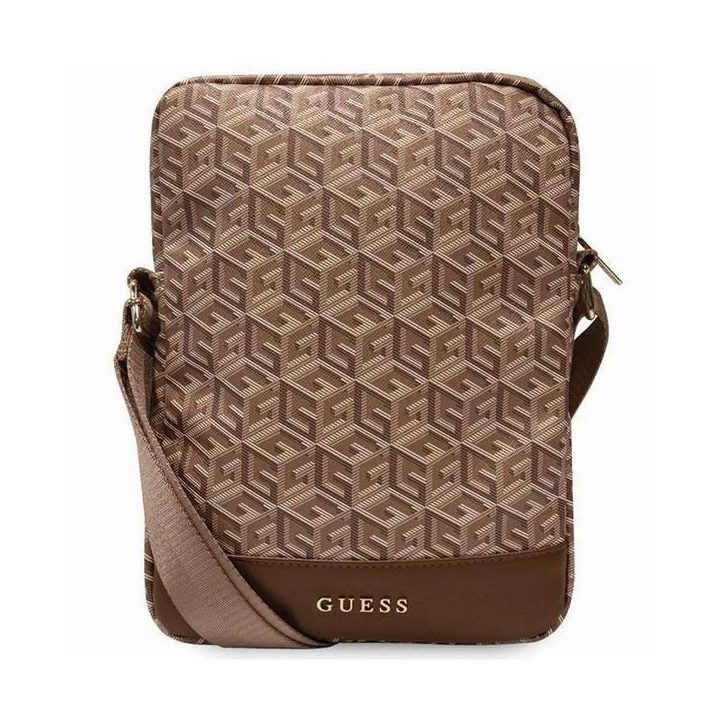 Guess krepšys GUTB10HGCFSEW 10 rudos/rudos spalvos GCube Stripe Tablet Bag