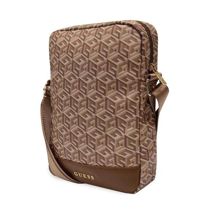 Guess krepšys GUTB10HGCFSEW 10 rudos/rudos spalvos GCube Stripe Tablet Bag
