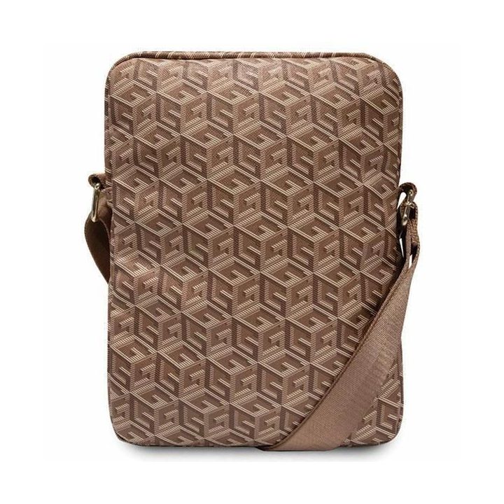 Guess krepšys GUTB10HGCFSEW 10 rudos/rudos spalvos GCube Stripe Tablet Bag