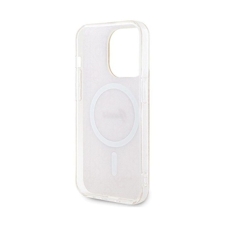 Guess IML 4G MagSafe dėklas iPhone 15 Pro - rožinis