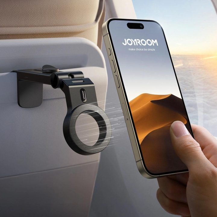 Magnetinis kelioninis telefono laikiklis - juodas