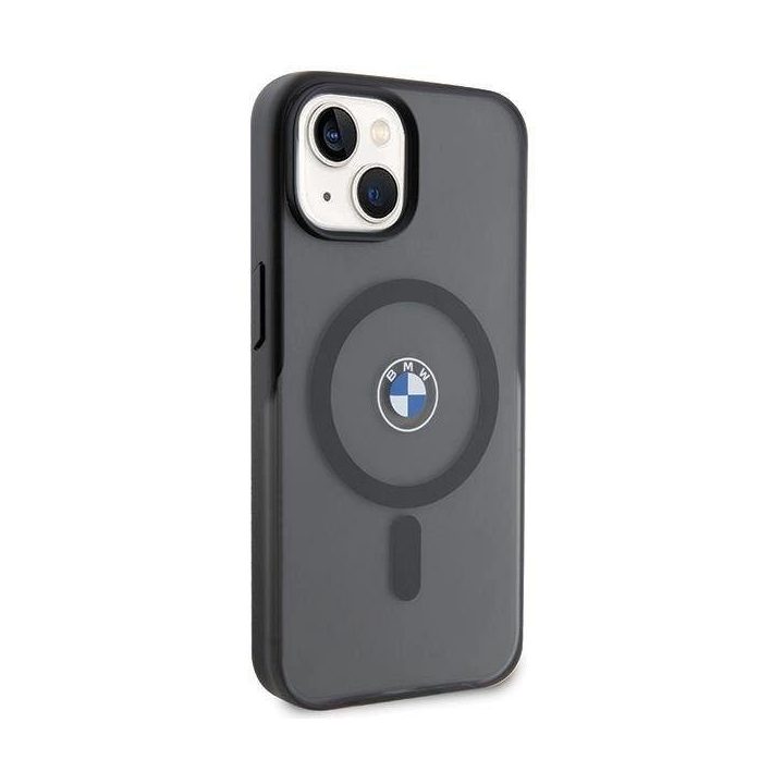 BMW IML Signature MagSafe dėklas iPhone 15 Plus / 14 Plus - juodas