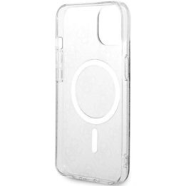 Guess 4G MagSafe dėklas iPhone 15 Plus / 14 Plus - juodas