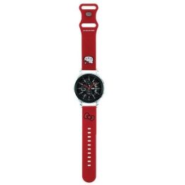 Hello Kitty Silikoninis kačiuko galvos dirželis universalus 22 mm - raudonas