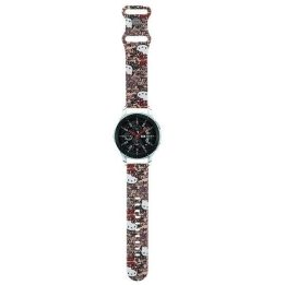 Hello Kitty Silikono žymės Graffiti dirželis universalus 22 mm - rožinis