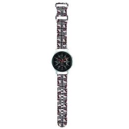 Hello Kitty silikoninės galvutės ir juostelės universalios 22 mm - juodos spalvos